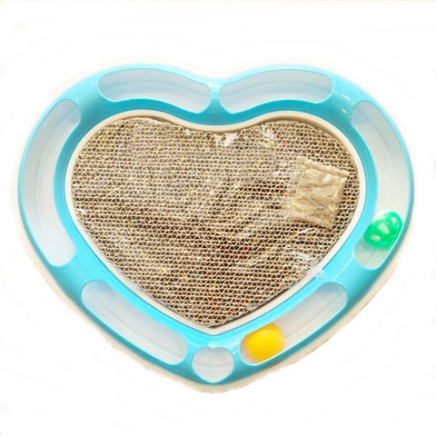 Image of Heart Shape Cat scratcher pad board Toy available at allaboutpets.pk in Pakistan