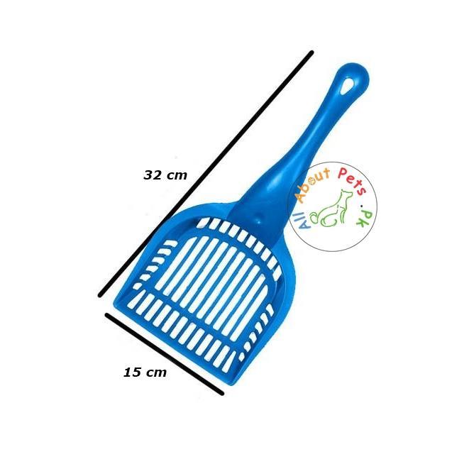Cat Litter Scoop, large size blue litter scoop available at allaboutpets.pk in Pakistan.