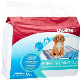 Bioline Puppy Training Pads 7pcs - 60x40 cm available at allaboutpets.pk