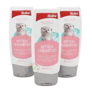Bioline Kitten Shampoo 200ml persian kitten shampoo for soft fur available at allaboutpets.pk