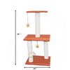 Cat Scratch Post Tree With 3 Poles, Center Top & 2 Toy Balls available in Pakistan at allaboutpets.pk