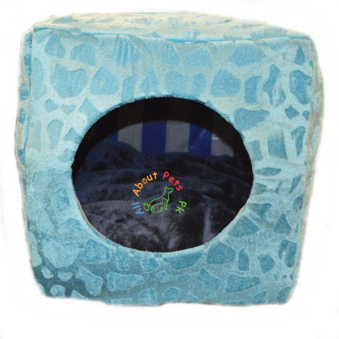 Image of Cat Bed & House 2 in 1 Soft and Comfortable sky blue available at allaboutpets.pk in Pakistan