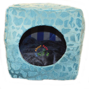 Cat Bed & House 2 in 1 Soft and Comfortable sky blue available at allaboutpets.pk in Pakistan