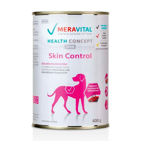 MERAVITAL Skin Control Wet Dog Food 400g available at allaboutpets.pk in Pakistan