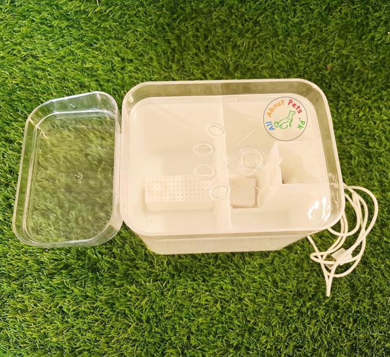 Pet water fountain for cat dog automatic food bowl dish feeder dispenser available at allaboutpets.pk in Pakistan 