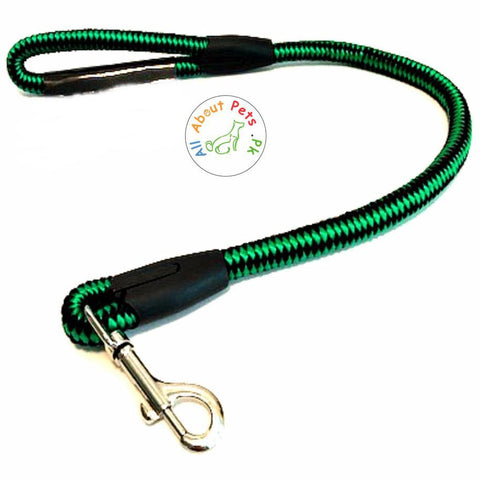 Image of Dog Nylon Rope Leash 4ft blue and black color  available at allaboutpets.pk in Pakistan