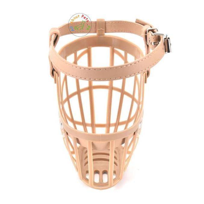 Dog Muzzle High Quality Plastic Basket Design Anti-biting Adjusting Straps