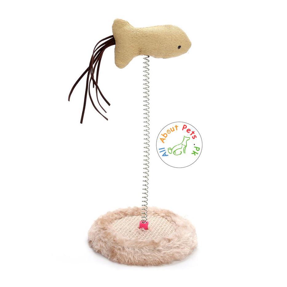 Interactive Teaser Cat Toy With Sisal Scratching - AllAboutPetsPk
