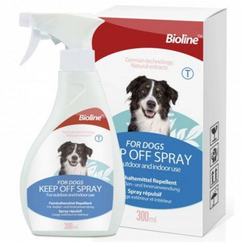 Image of Bioline Keep Off Spray for Dogs (300ml) available at allaboutpets.pk