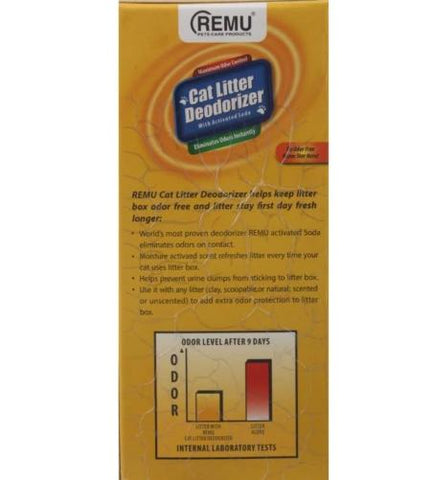 Image of Remu Cat Litter Deodorizer, Active Soda eliminates odors, prevents urine clumps from sticking to litter available at allaboutpets.pk in pakistan.