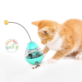 Glowing Light BulbTumbler Cat Treat Dispenser Toys Interactive Kitten Puzzle  Toy Infoor Kitty Feeding Puzzles Treats Feeder Ball - AliExpress