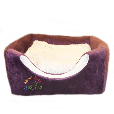 Image of Cat Bed & House 2 in 1 Soft and Comfortable brown and white color available at allaboutpets.pk in Pakistan
