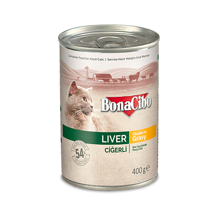 Image of BONACIBO Canned Cat Food Liver 400g