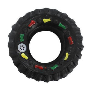 Tyre Shape Squeaky Chew Teether  Joy available at allaboutpets.pk in Pakistan
