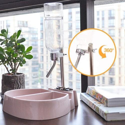 Pet Automatic Hanging Water Feeder & Food Bowl available at allaboutpets.pk