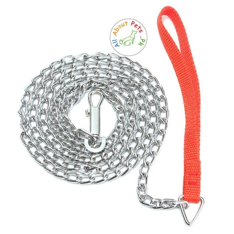 Image of Dog and Cat Metal Chain Leash available at allaboutpets.pk in Pakistan