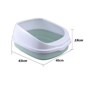 Cat Litter Tray with Scoop Semi-Enclosed available in pakistan at allaboutpets.pk 