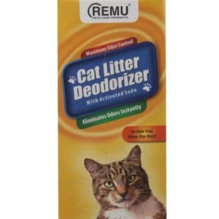 Remu Cat Litter Deodorizer, Active Soda eliminates odors, prevents urine clumps from sticking to litter available at allaboutpets.pk in pakistan.