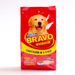 Tuarna Bravo Adult Dog Food Chicken & Liver available at allaboutpets.pk in Pakistan