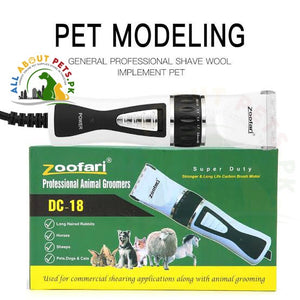 Zoofari Professional Animal Groomer DC-18 Pet Hair Clipper / Trimmer - AllAboutPetsPk