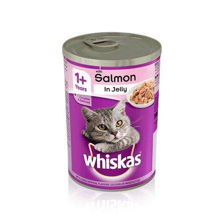 Whiskas Salmon in Jelly 390g, cat wet food available at allaboutpets.pk in pakistan.
