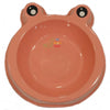 Pet dog and cat Feeding Bowl Frog Faced peach color available online at allaboutpets.pk in pakistan.