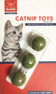 Nunbell 3 balls set catnip toy - Pack of 1