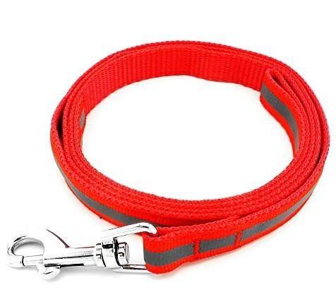 Image of Smart Way Collar & Leash Reflective Strip red color available at allaboutpets.pk